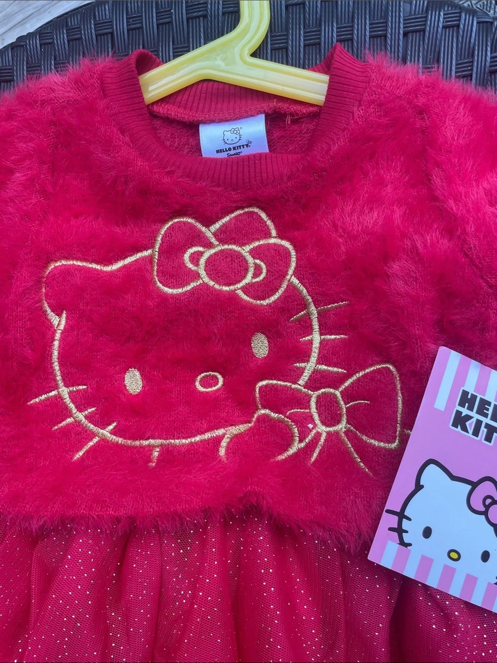 NWT- Hello Kitty Toddler Girls Knit Tutu Dress Size 12M